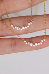 Smile Diamond Pendant Necklace