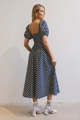 Katerina Polka Dot Midi Dress FINAL SALE