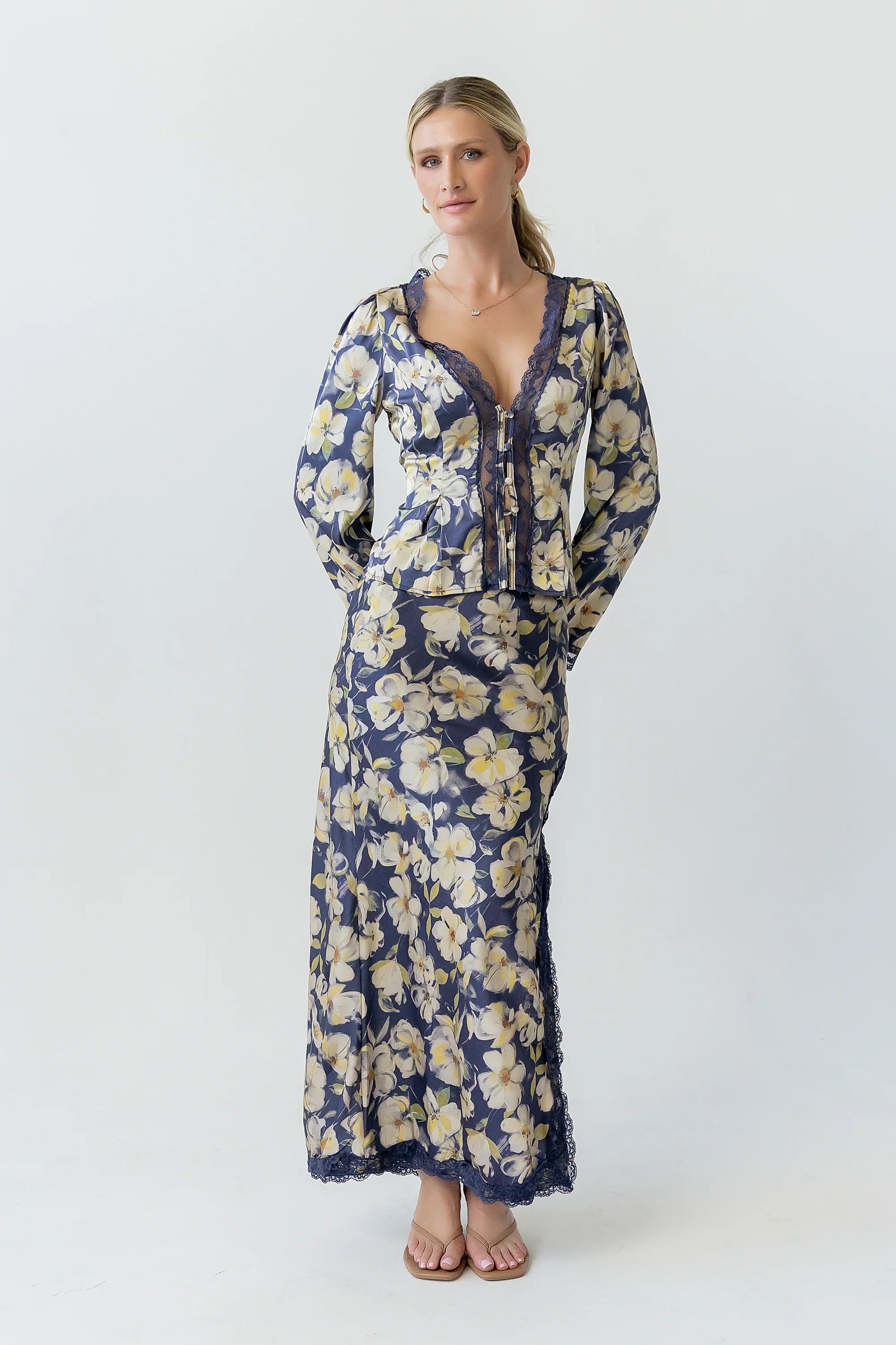 Kirsty Floral Satin Top