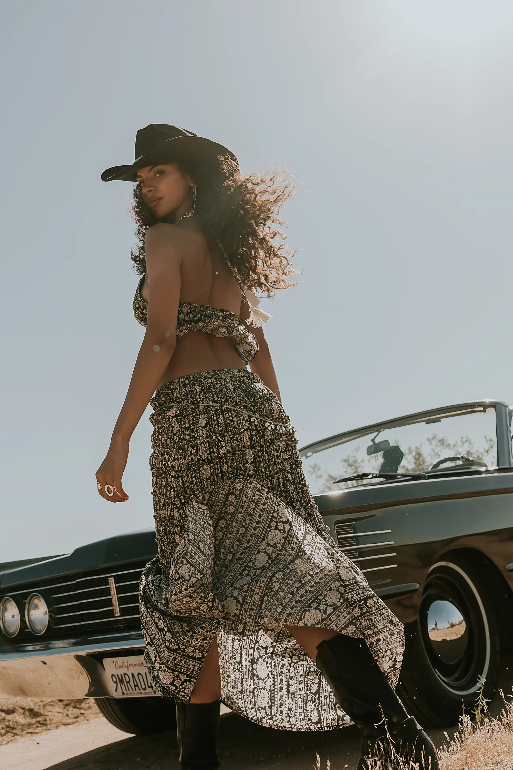 Aailyah Smocked Maxi Skirt