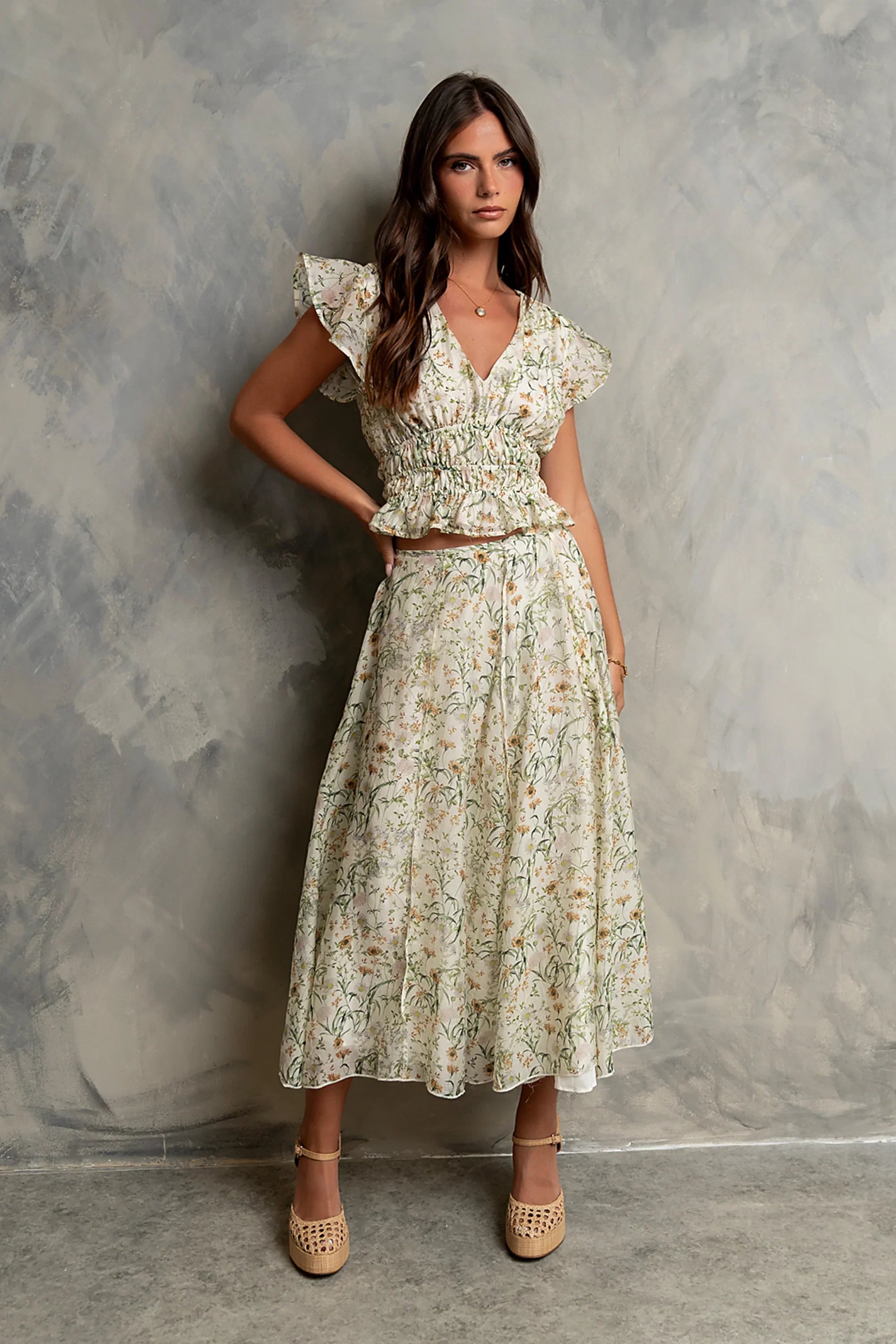 Carlie Floral Smocked Blouse
