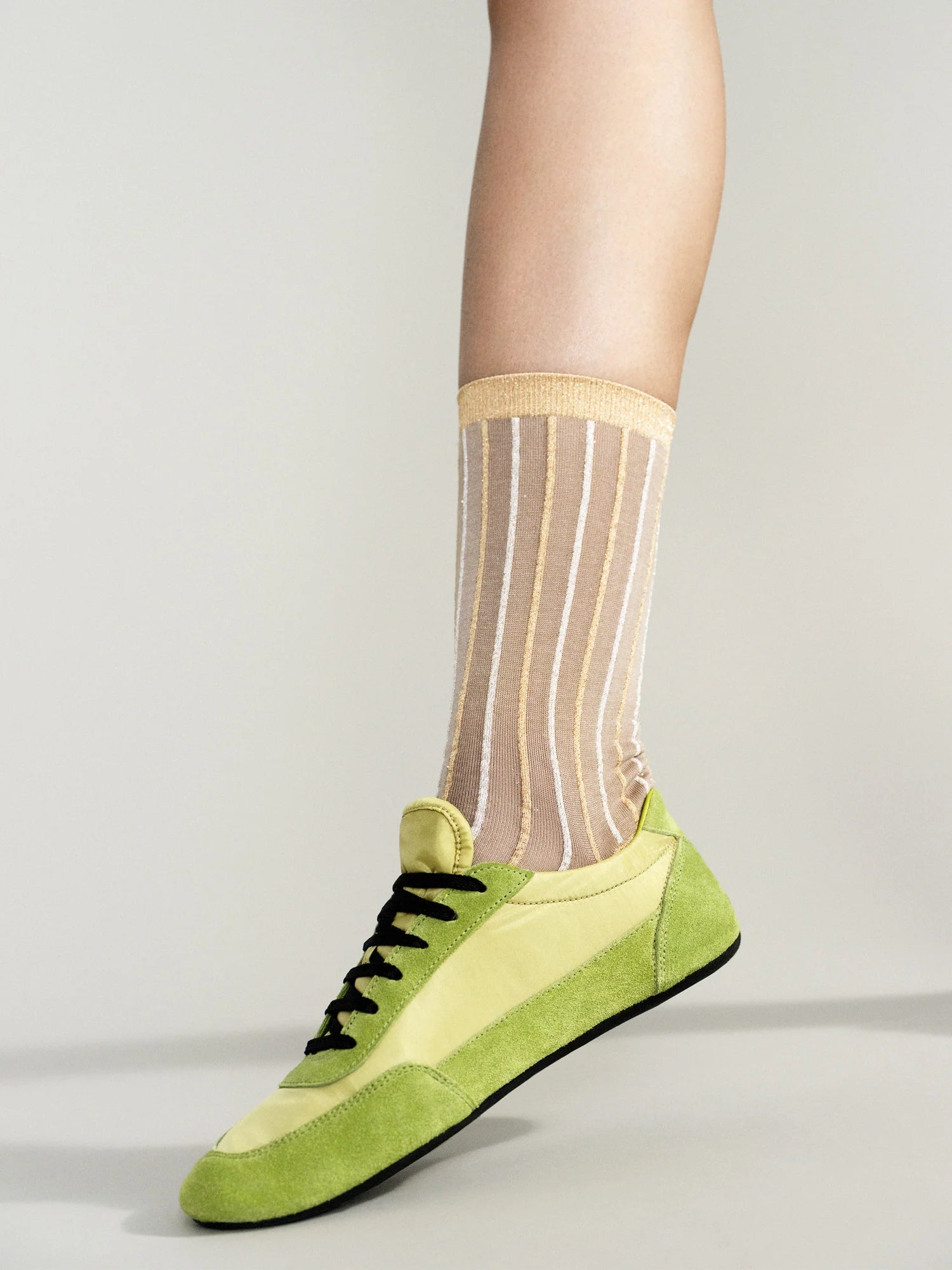 Thin Stripe Sparkle Crew