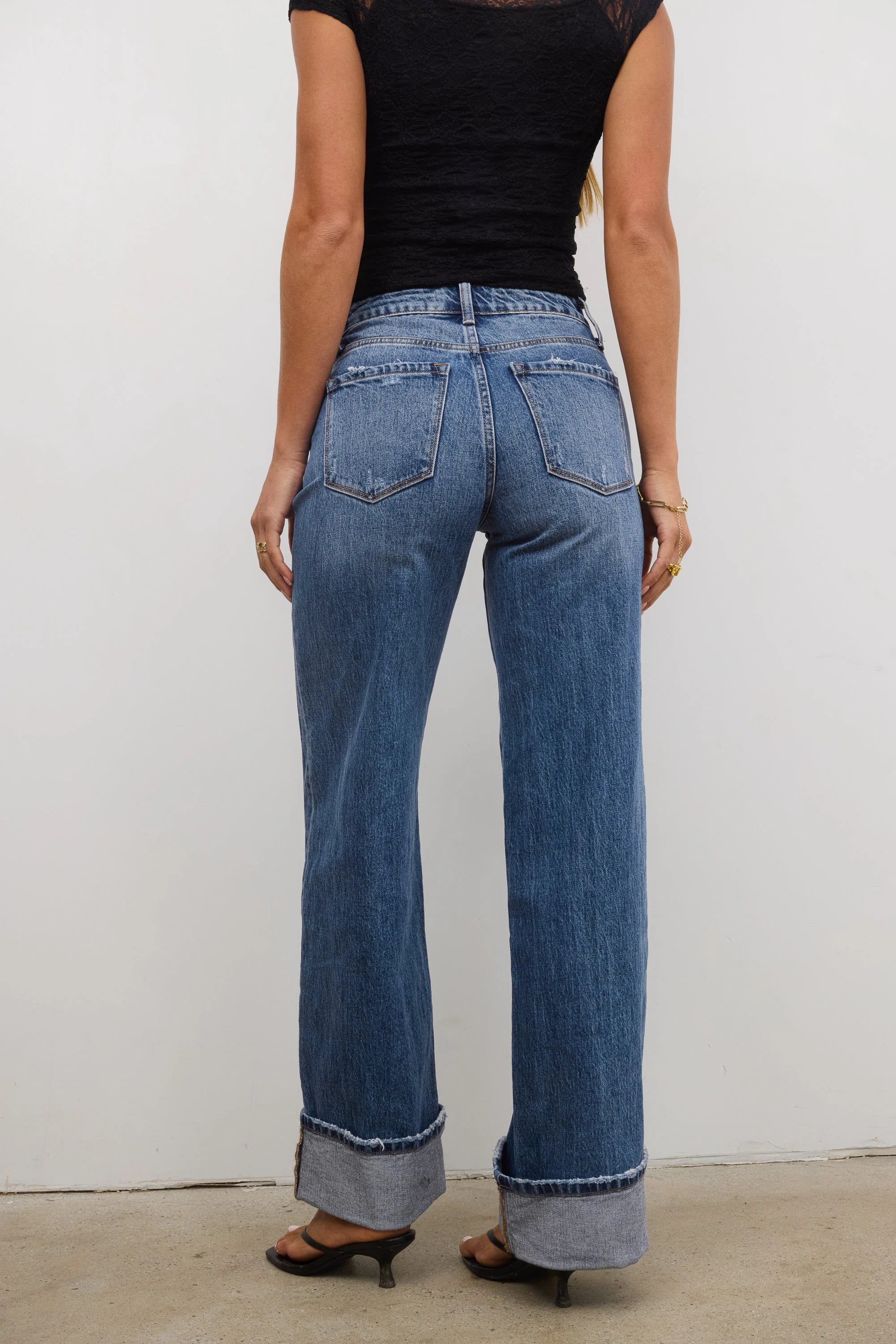 Kyla Cuffed Baggy Jeans FINAL SALE