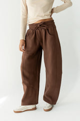 Maribel Barrel Sweatpants in Brown FINAL SALE