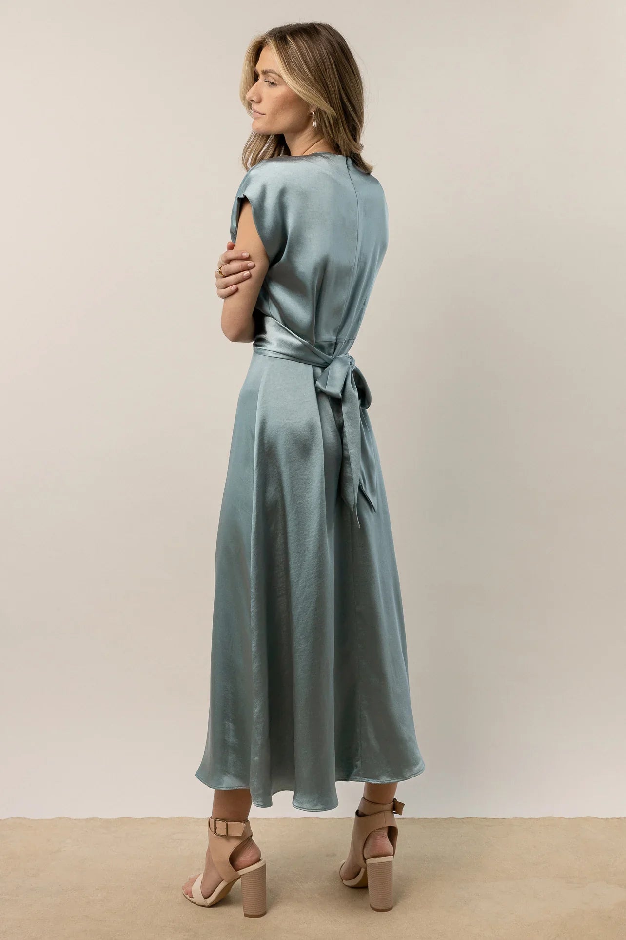 Rosalind Midi Dress in Blue FINAL SALE
