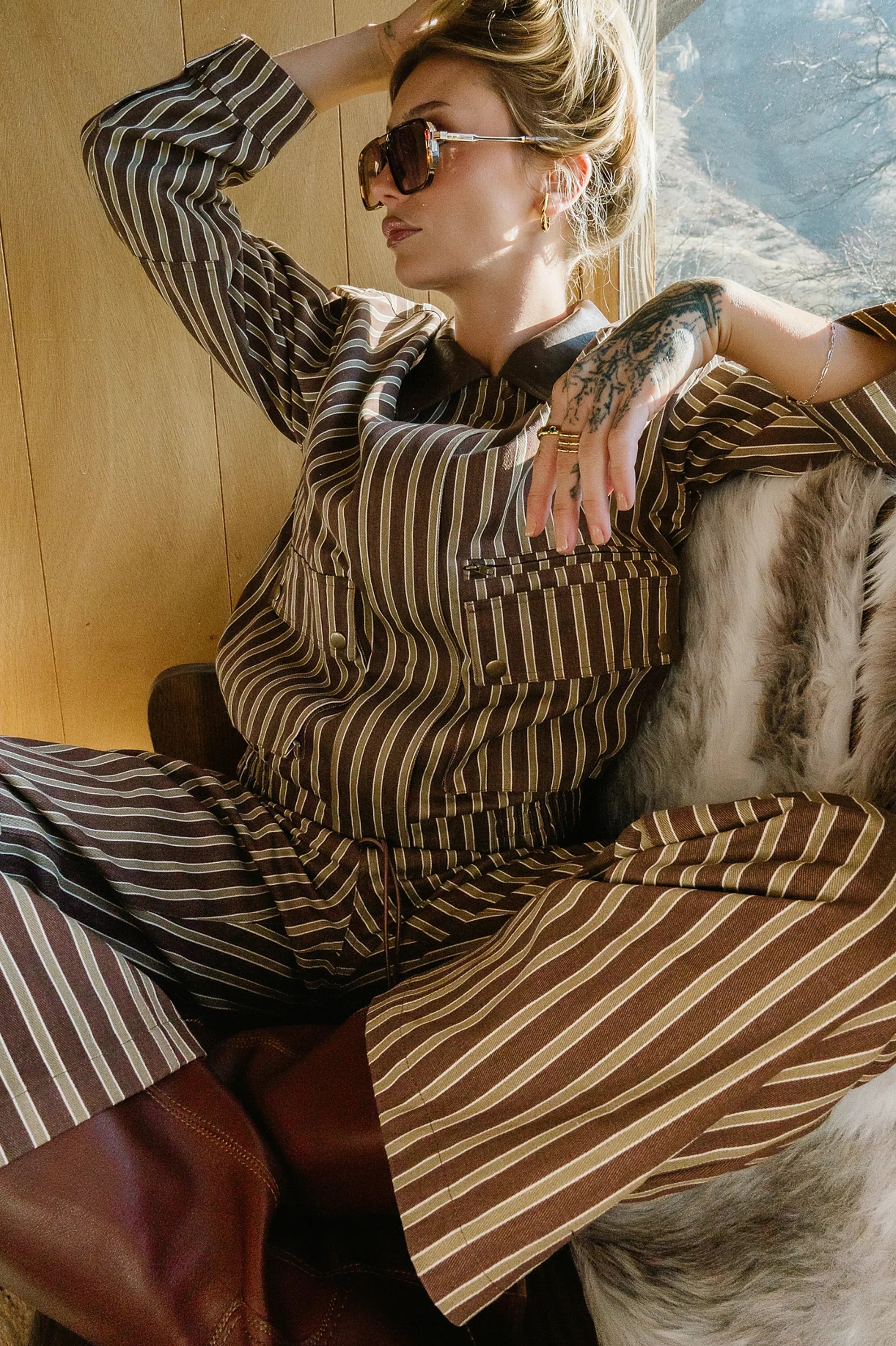 Carla Striped Utility Jacket FINAL SALE