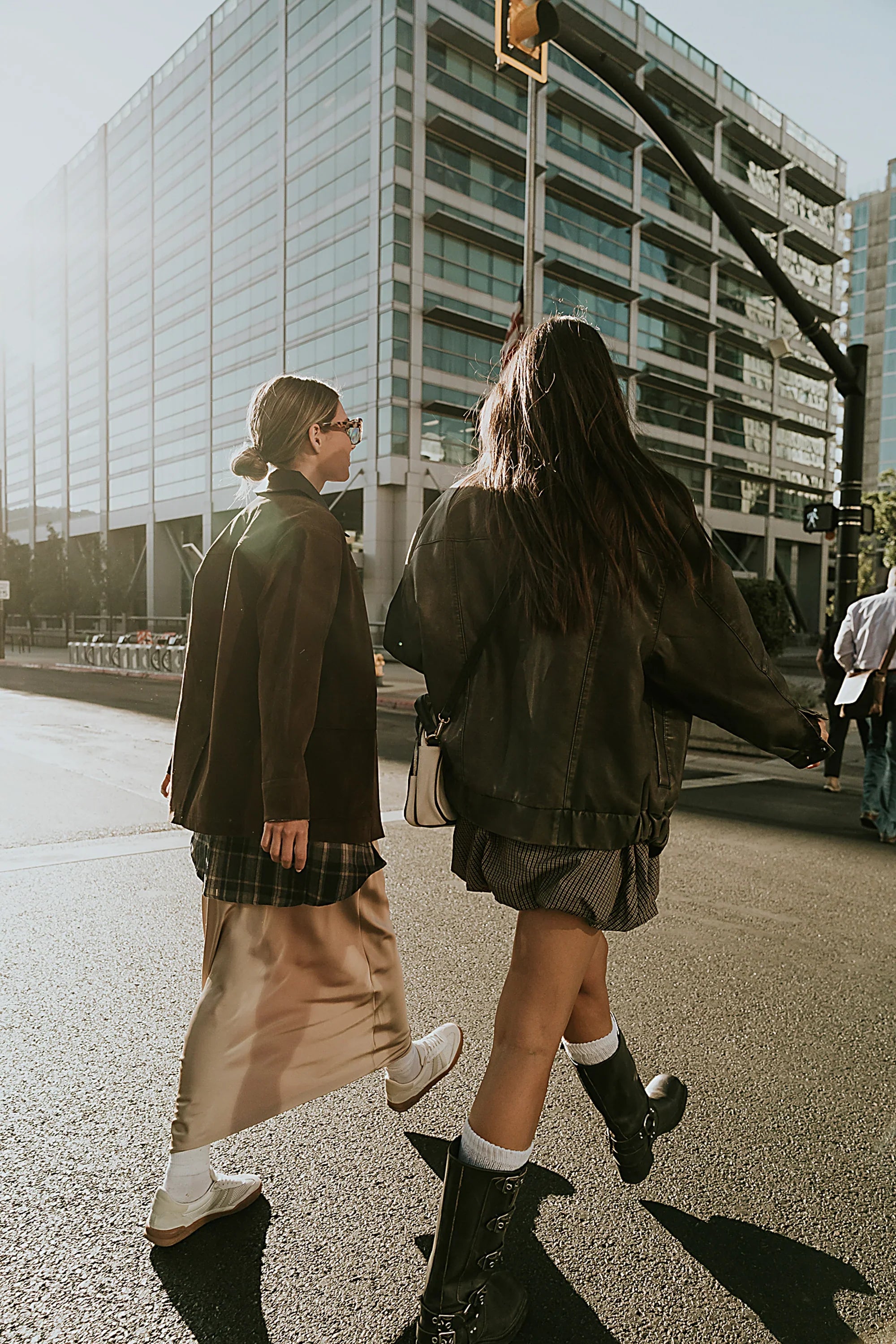 Carly Vegan Leather Jacket in Brown FINAL SALE