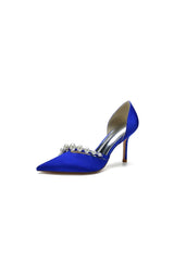 Cocktail Pointed Toe Pearl Heels
