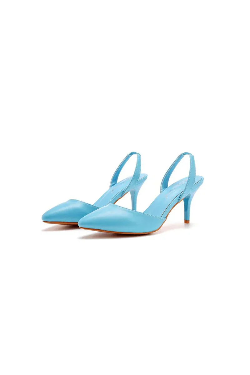 Simple Elegant Pointed Toe Stiletto Slingback High Heels