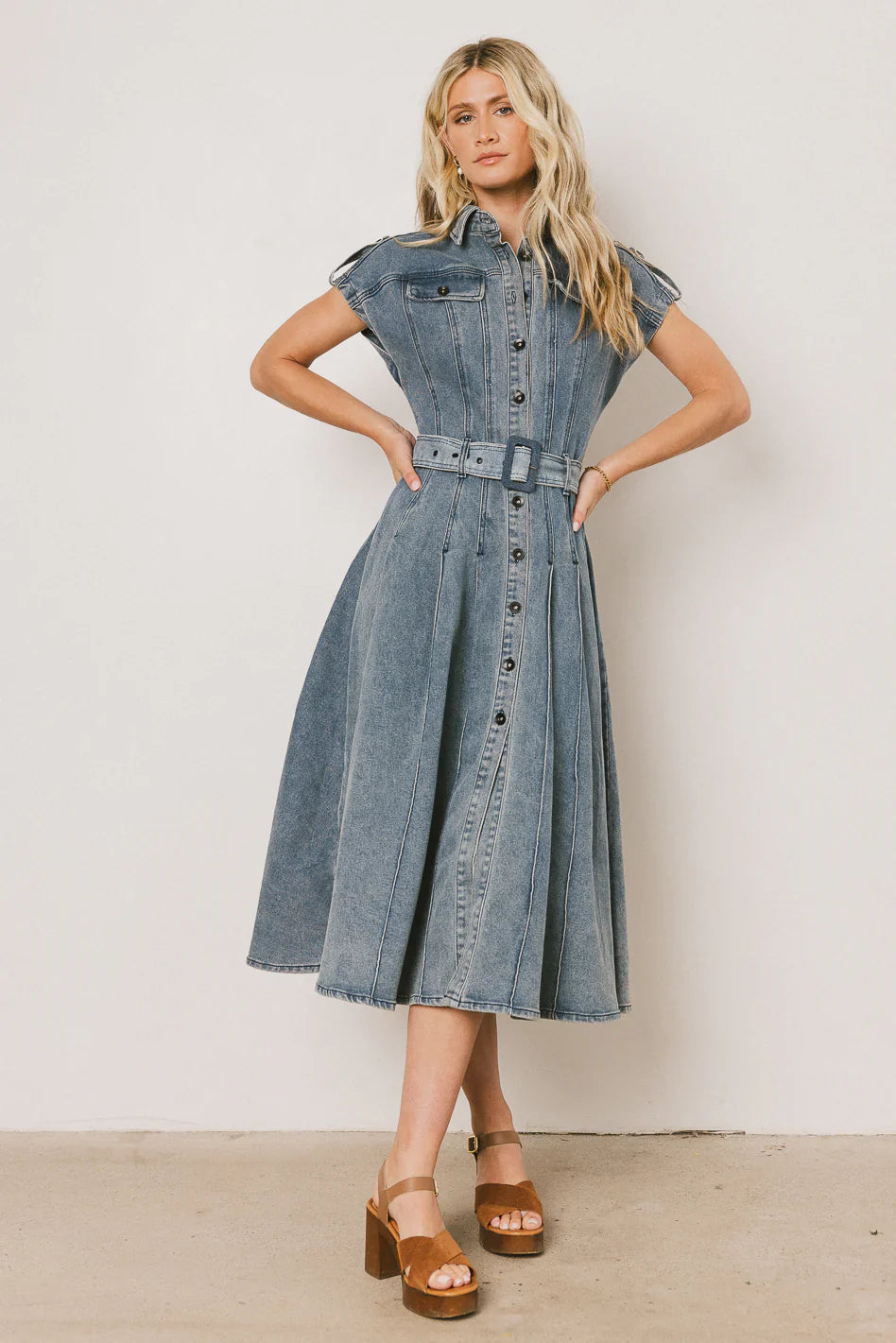 Walter Denim Midi Dress FINAL SALE