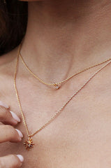 Layered Starburst Crystal Necklace