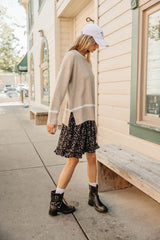 Ashley Knit Sweater in Taupe FINAL SALE