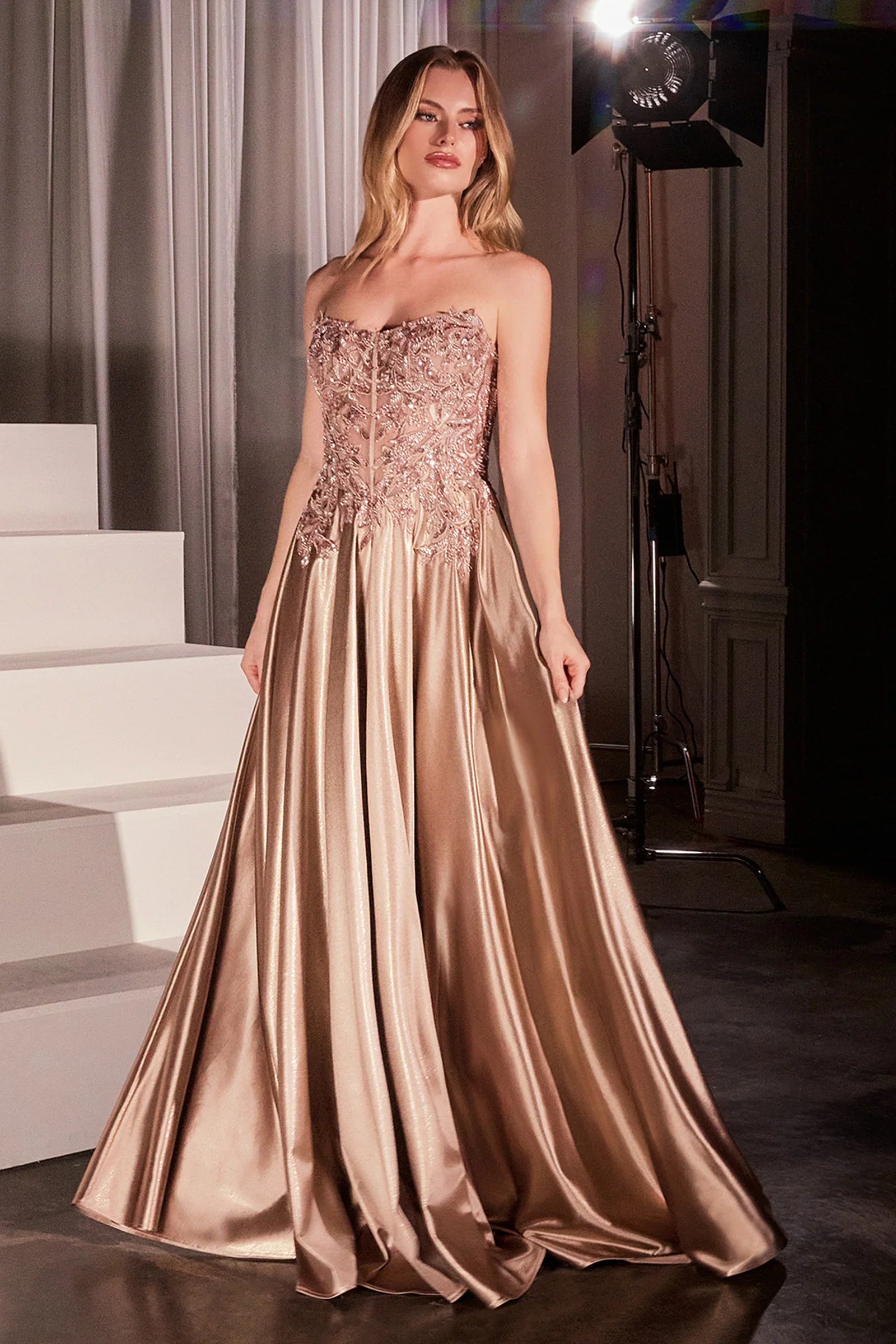 Bronwyn Gown A Line Dress With Removable Straps