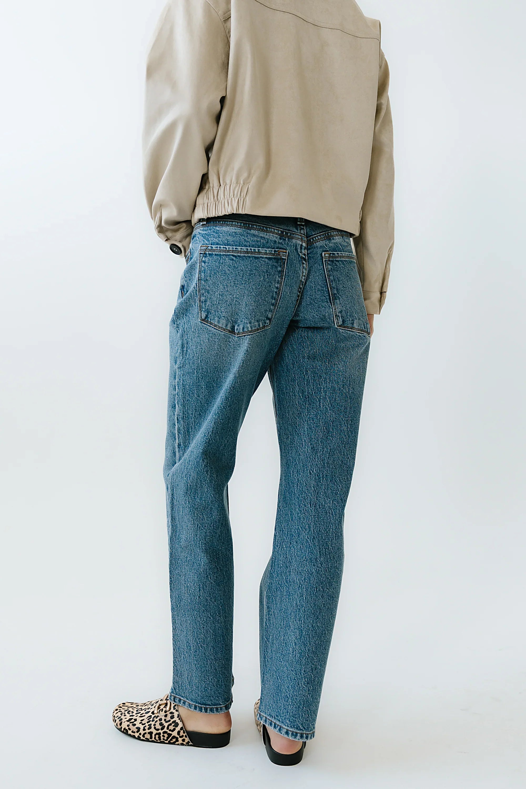 Elise Wide Leg Jeans in Medium Wash