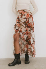 Xavier Printed Mesh Skirt FINAL SALE