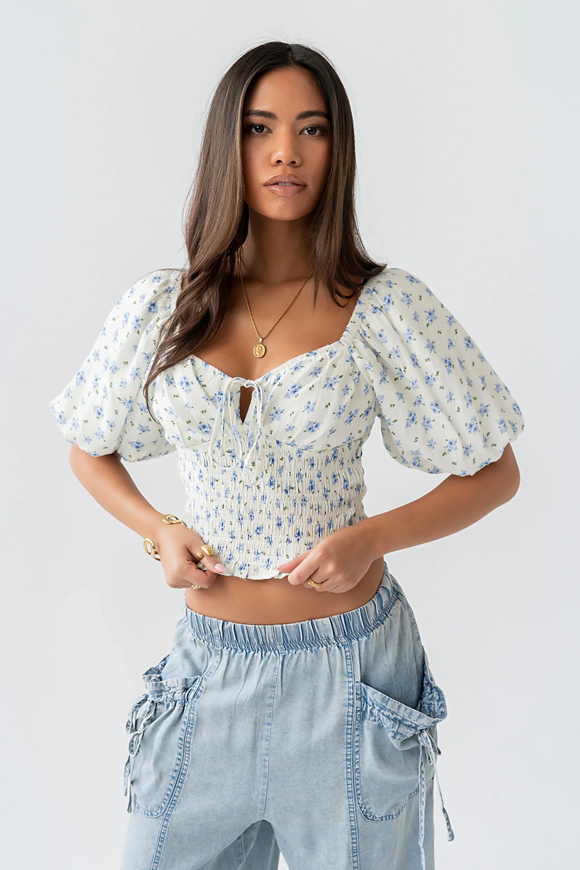 Brin Floral Top