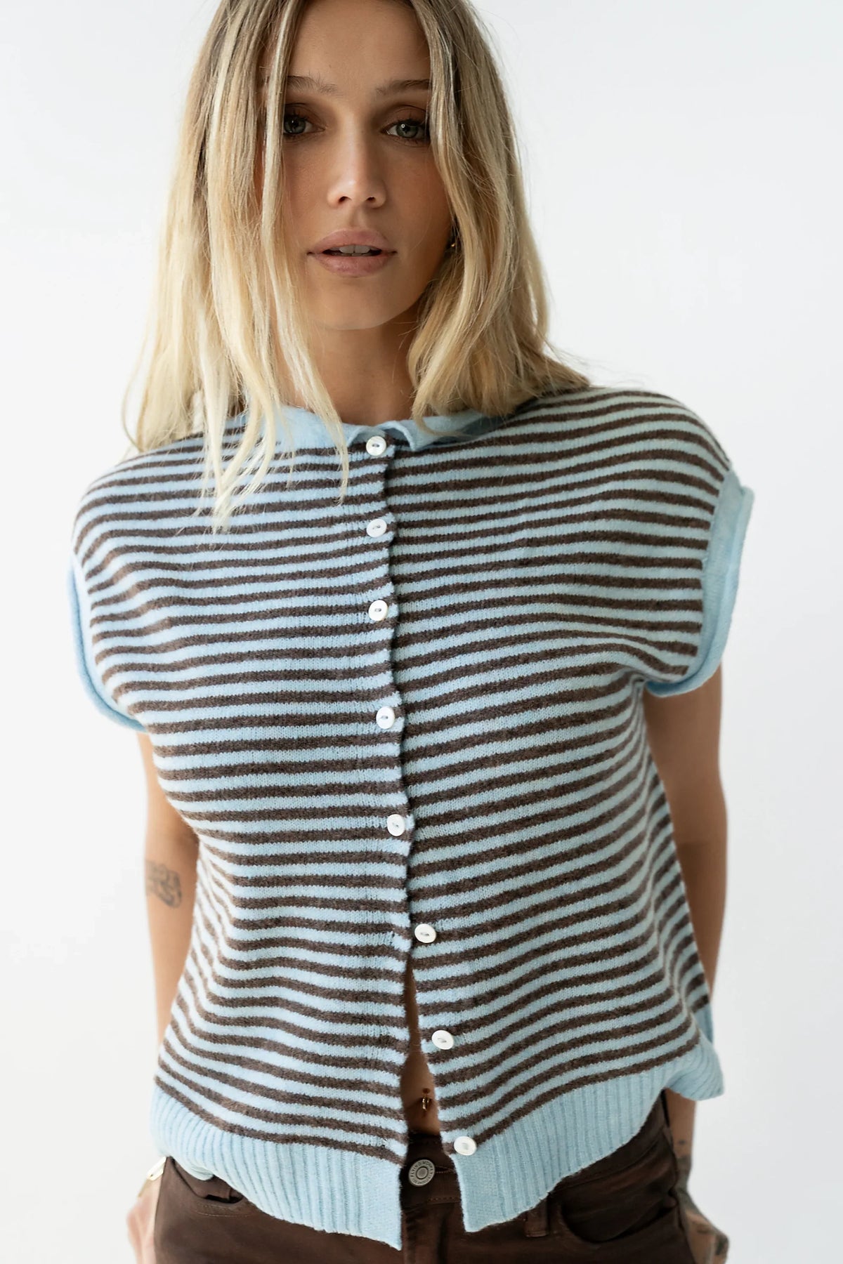 Clark Cardigan in Light Blue