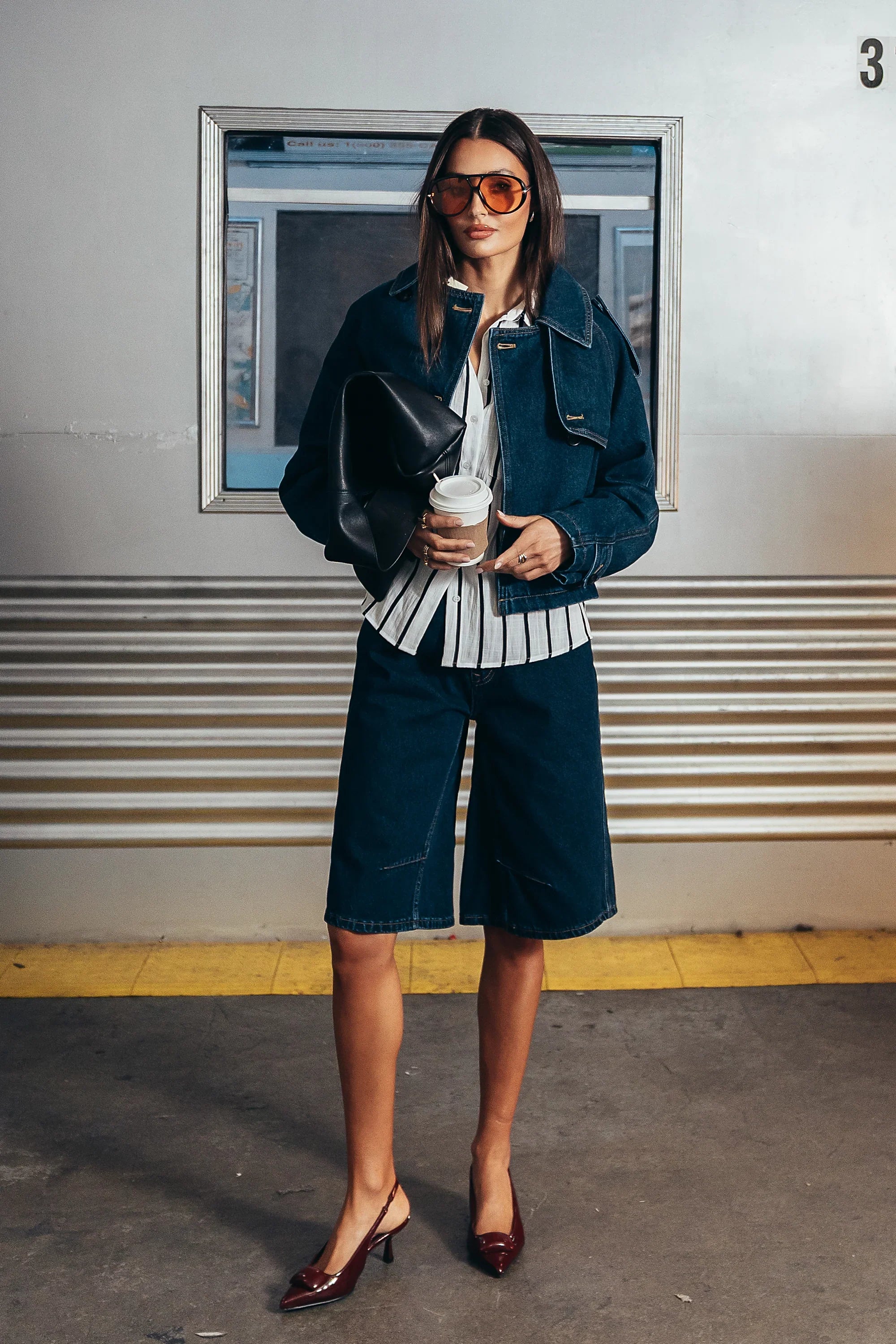 Sally Cropped Trench Coat