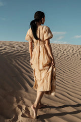 Fool For You Midi Dress in Camel FINAL SALE