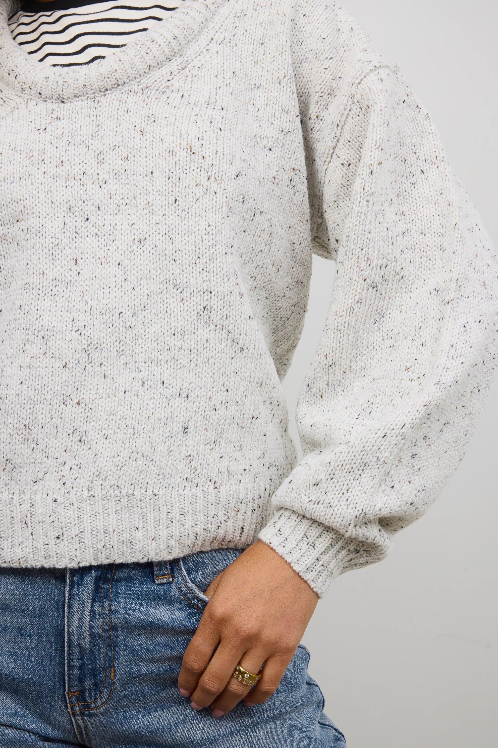 Fern Relaxed Sweater in Ivory