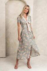 Vera Floral Maxi Dress in Sage FINAL SALE