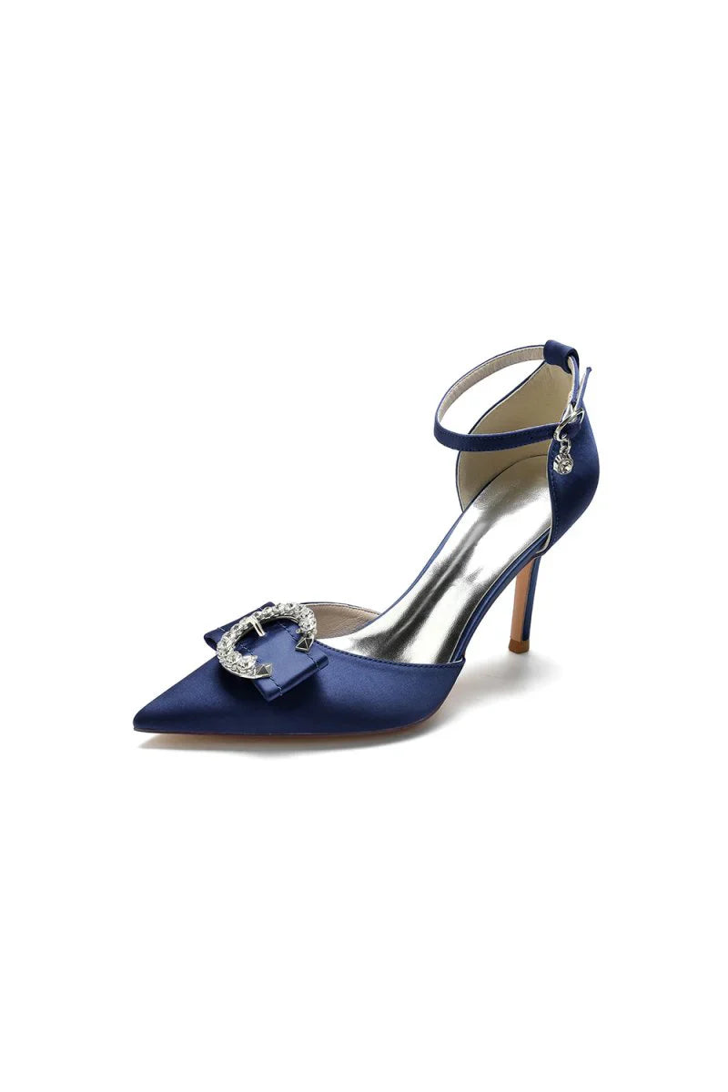 Buckle Strap Pointed Toe High Heels