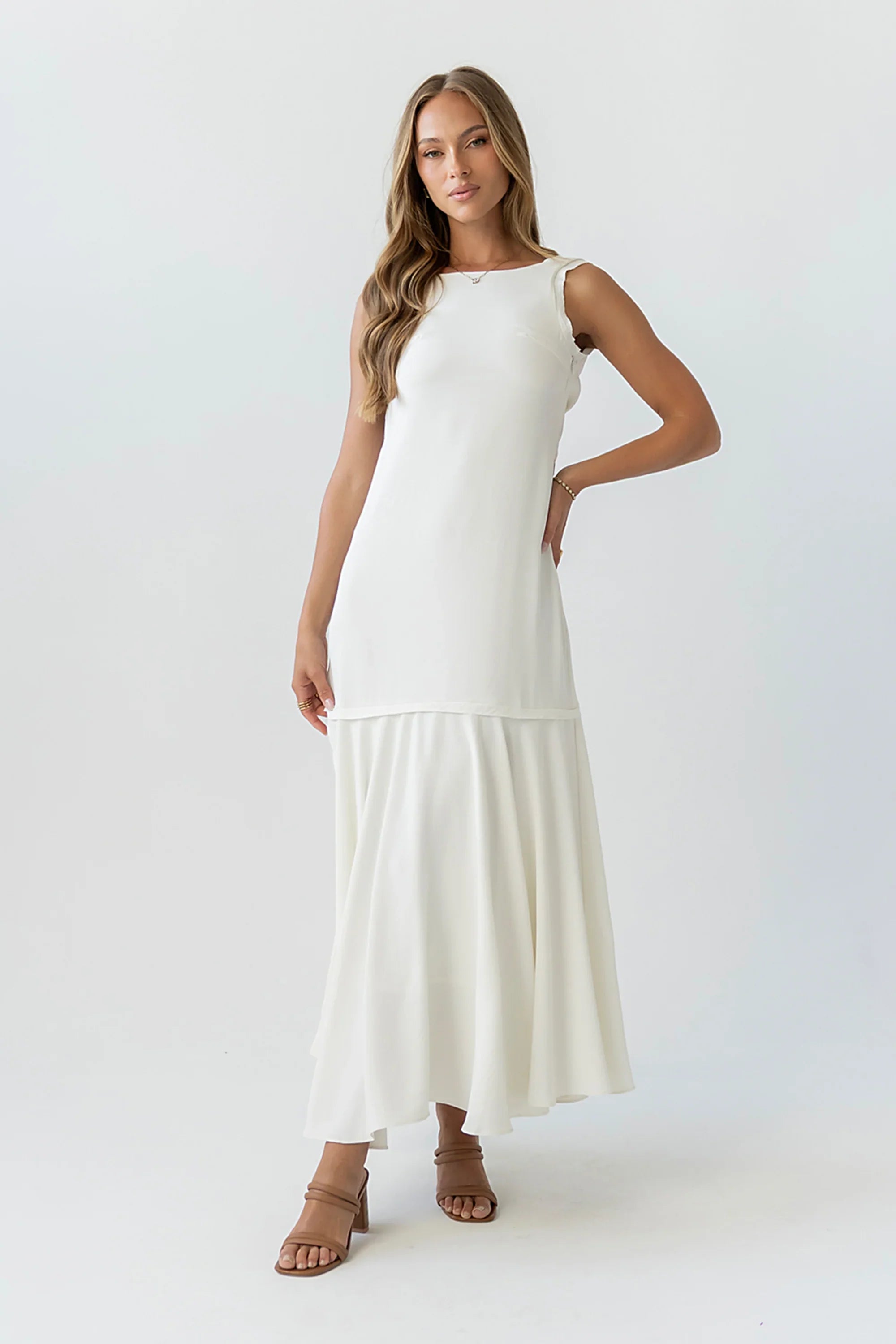 Marlon Maxi Dress in Ivory