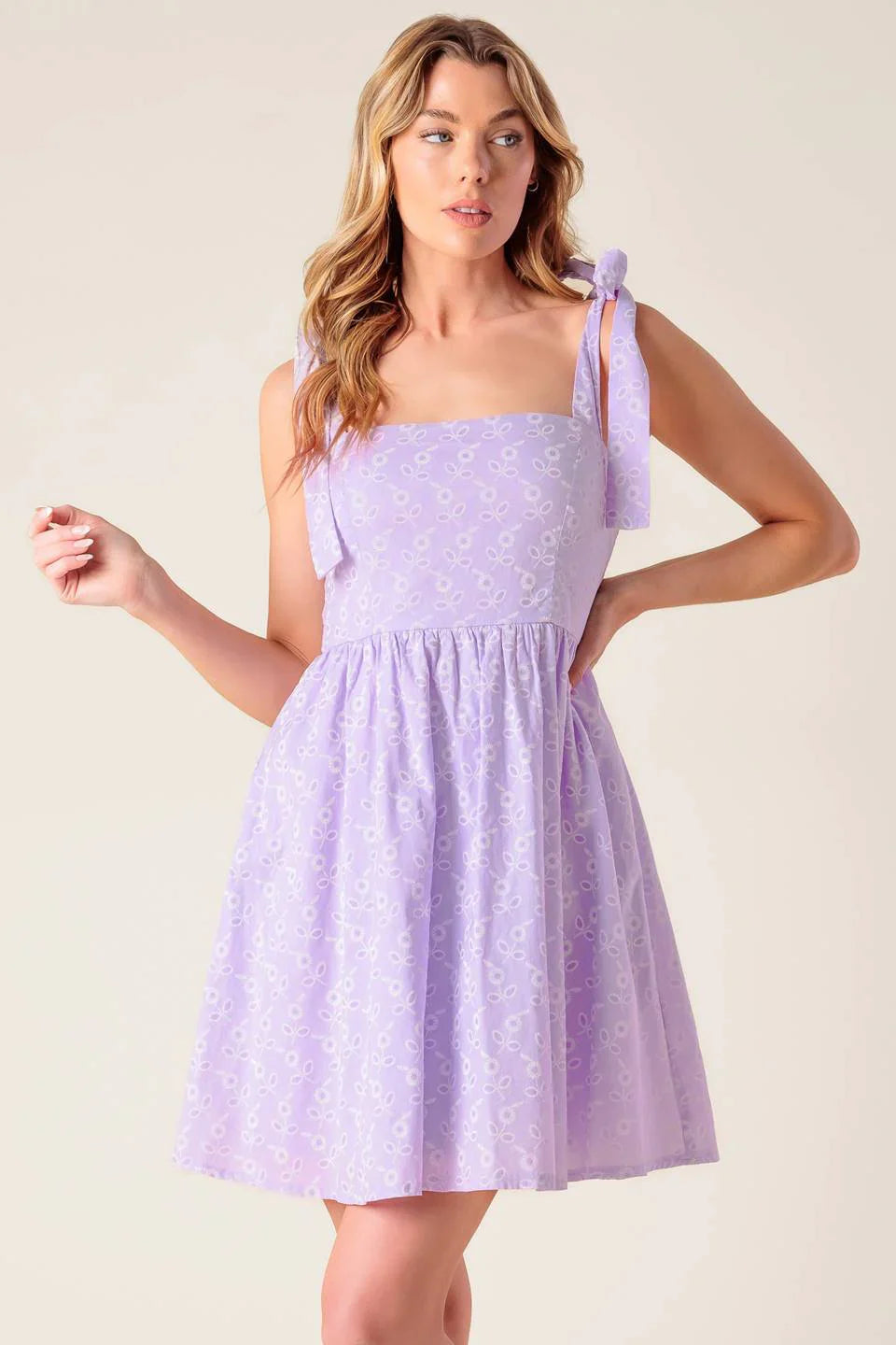 DATE TO REMEMBER MINI DRESS LAVENDER