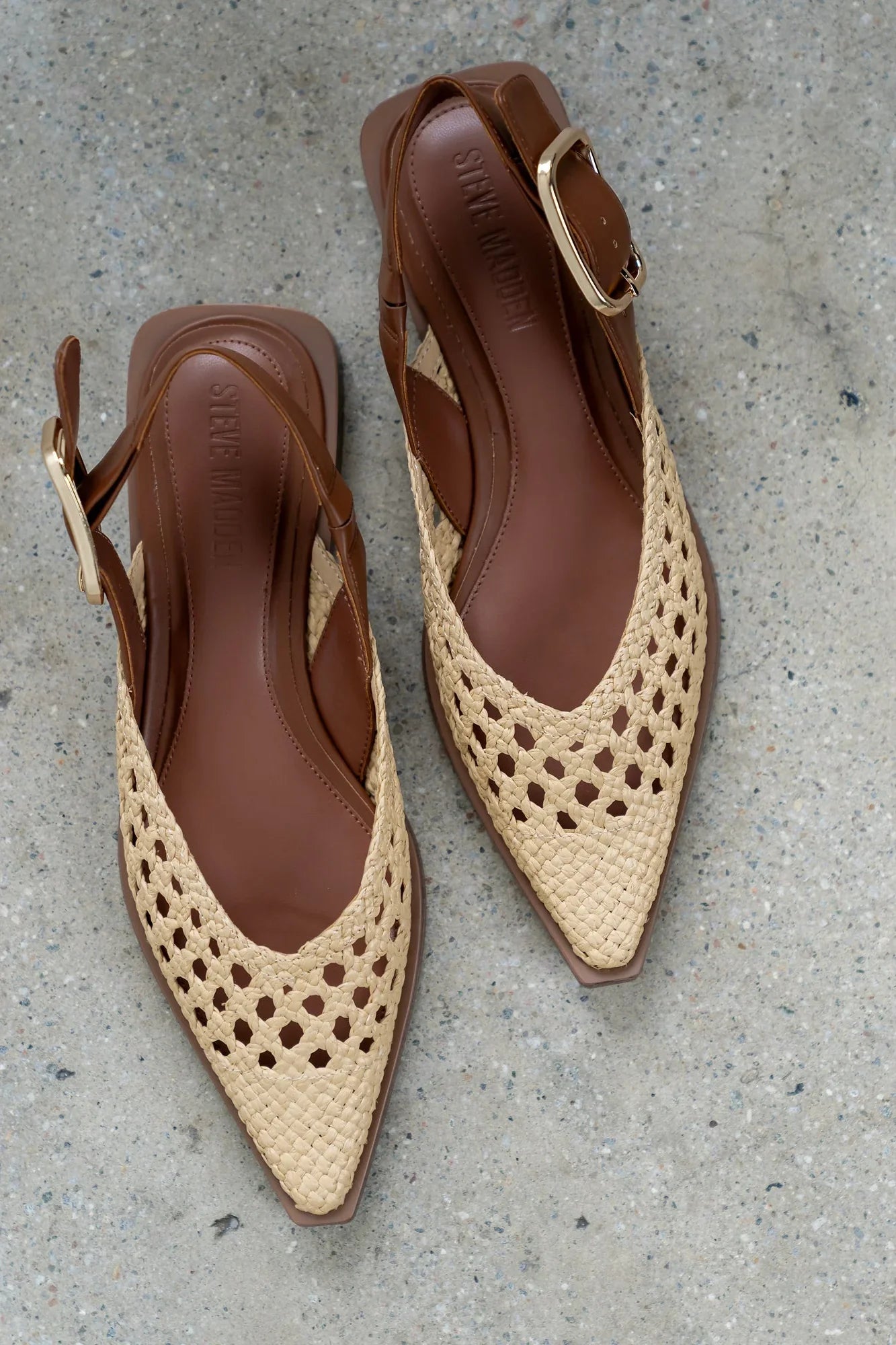 Steve Madden Shay Slingback Flats in Natural