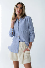 Hillary Striped Button Up