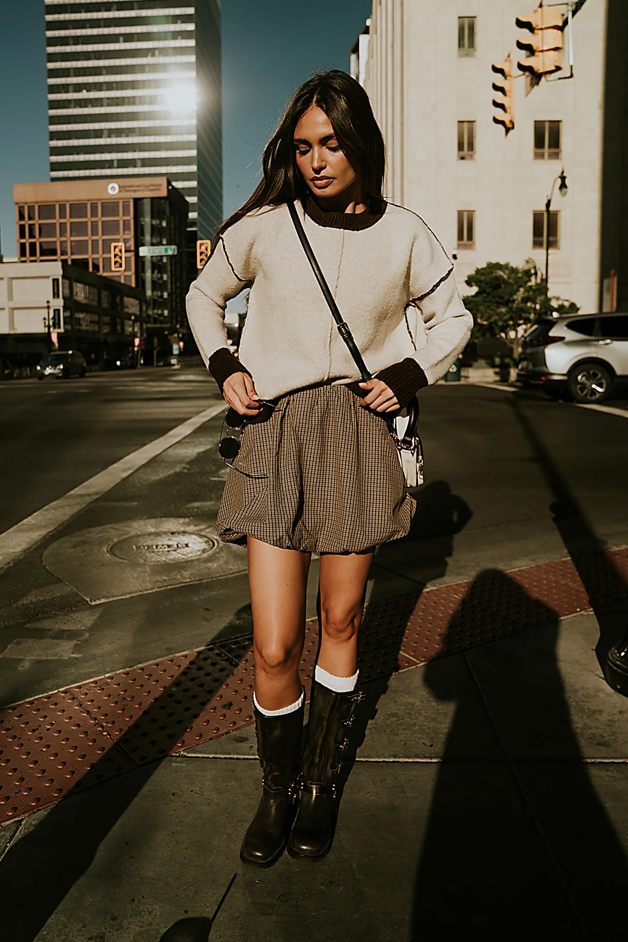 Junie Contrast Sweater FINAL SALE