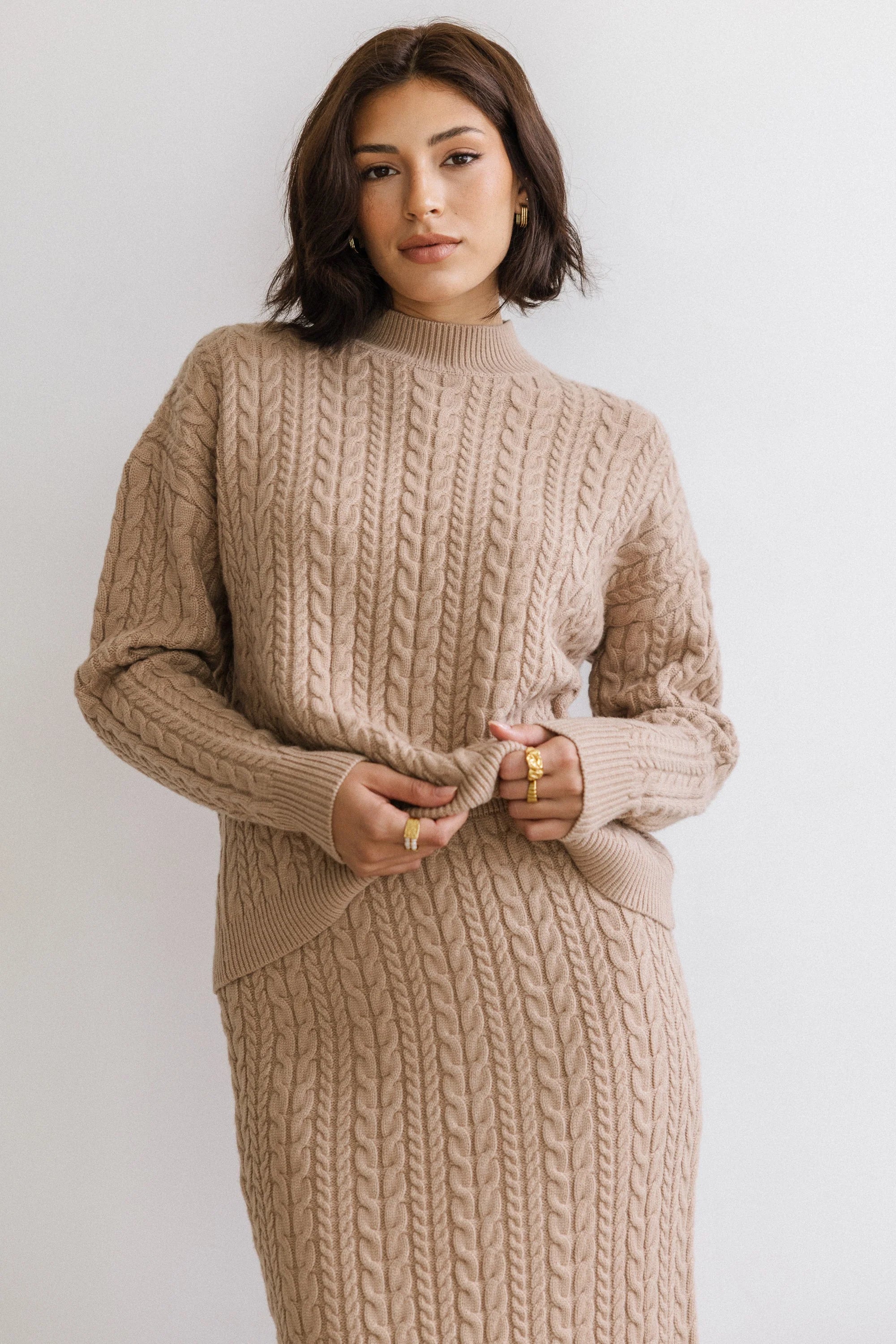 Renley Cable Knit Sweater FINAL SALE