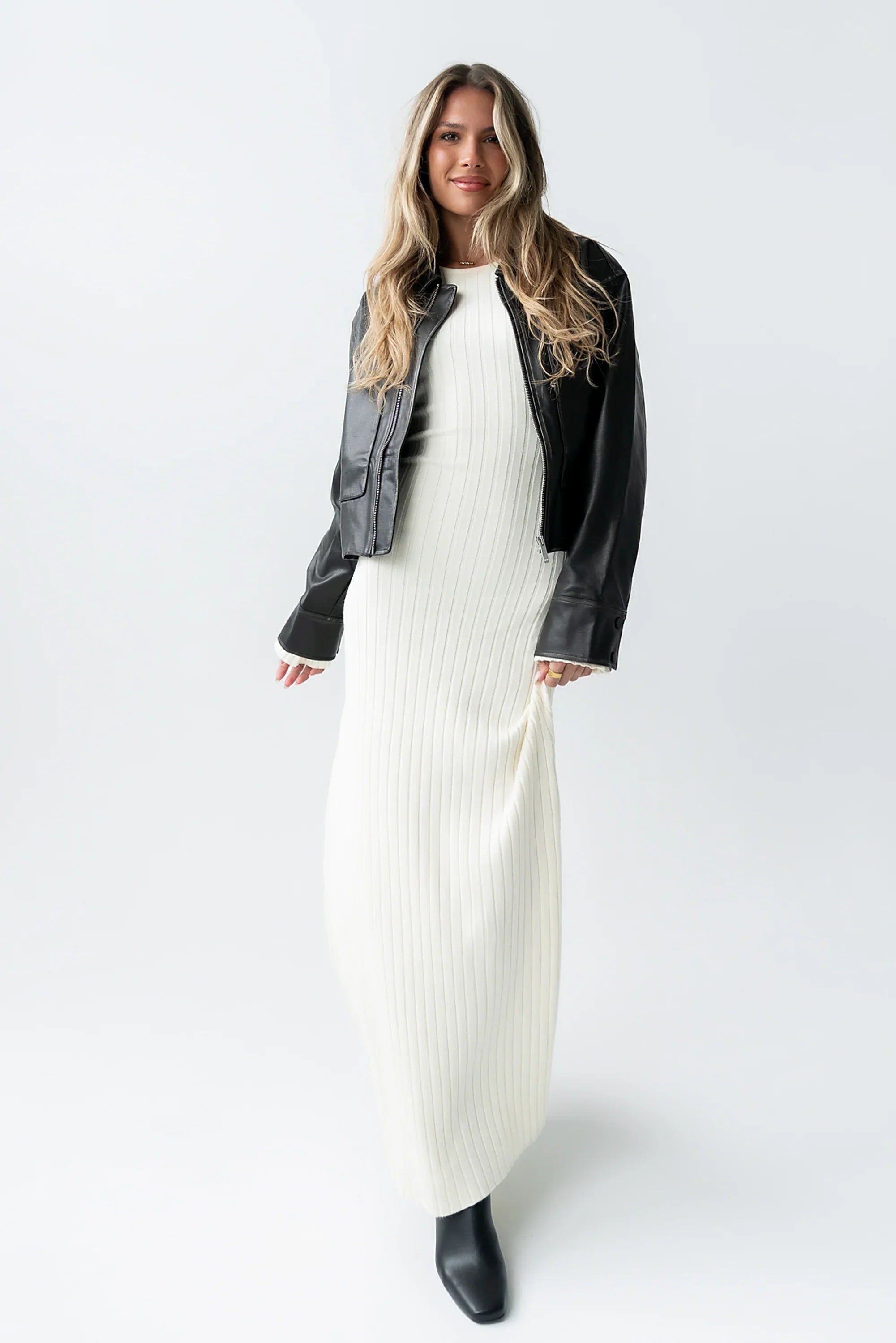 Jaymie Vegan Leather Jacket in Black FINAL SALE