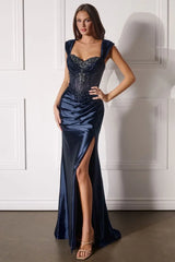 Jessamyn Gown Off The Shoulder Fitted Dress