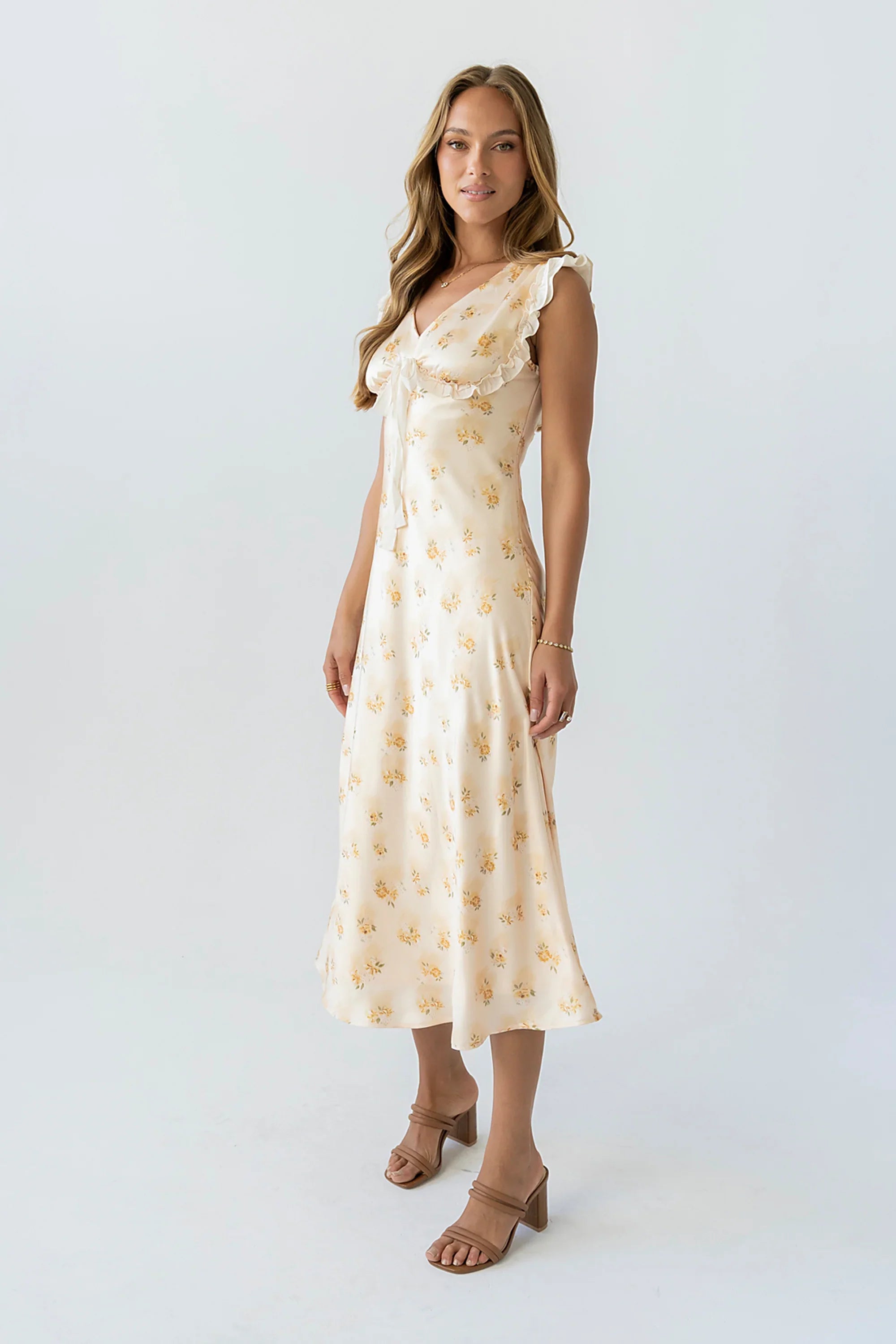 Tracey Maxi Dress in Yellow