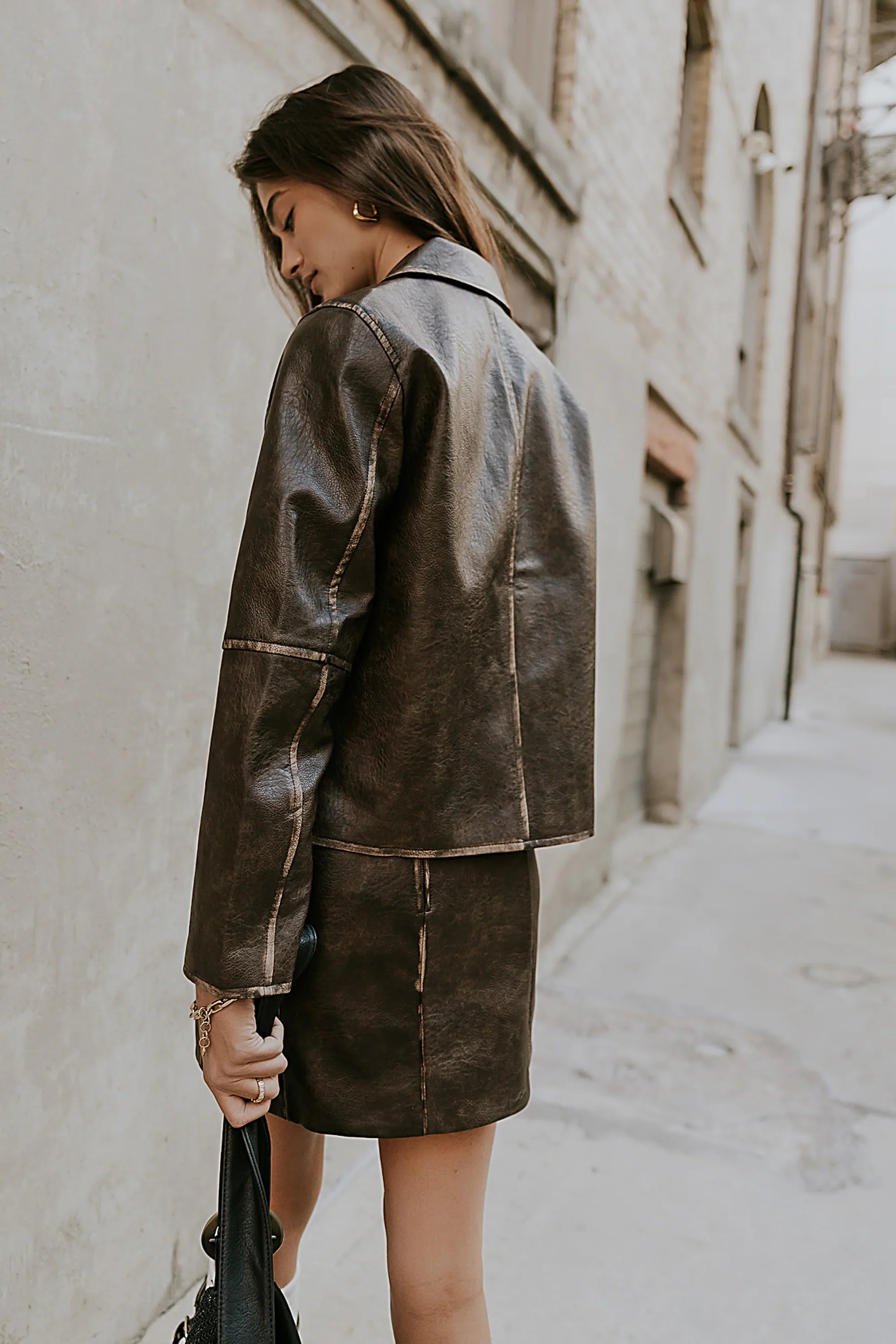 Kelsey Vegan Leather Jacket FINAL SALE