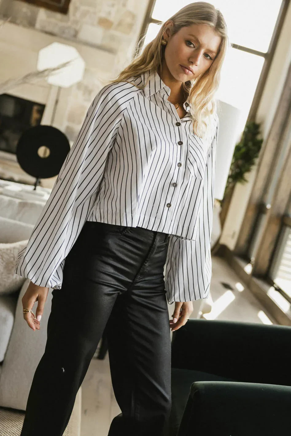 Wynn Striped Button Up FINAL SALE