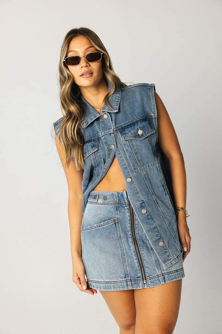 Bonnie Denim Mini Skirt FINAL SALE