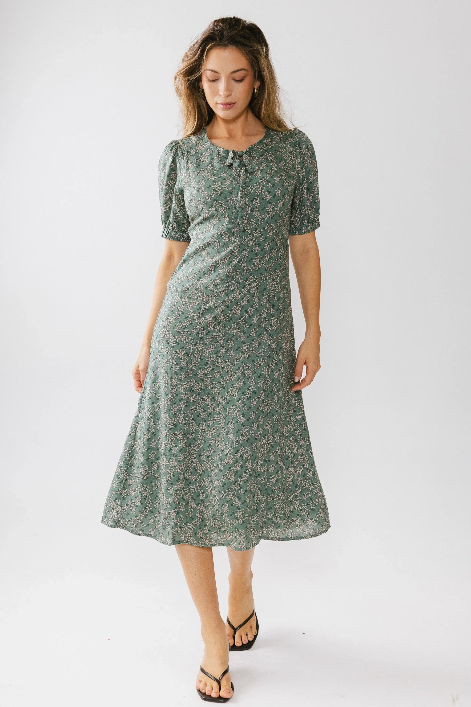 Kelsey Floral Midi Dess
