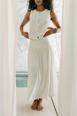 Ray Scallop Maxi Skirt