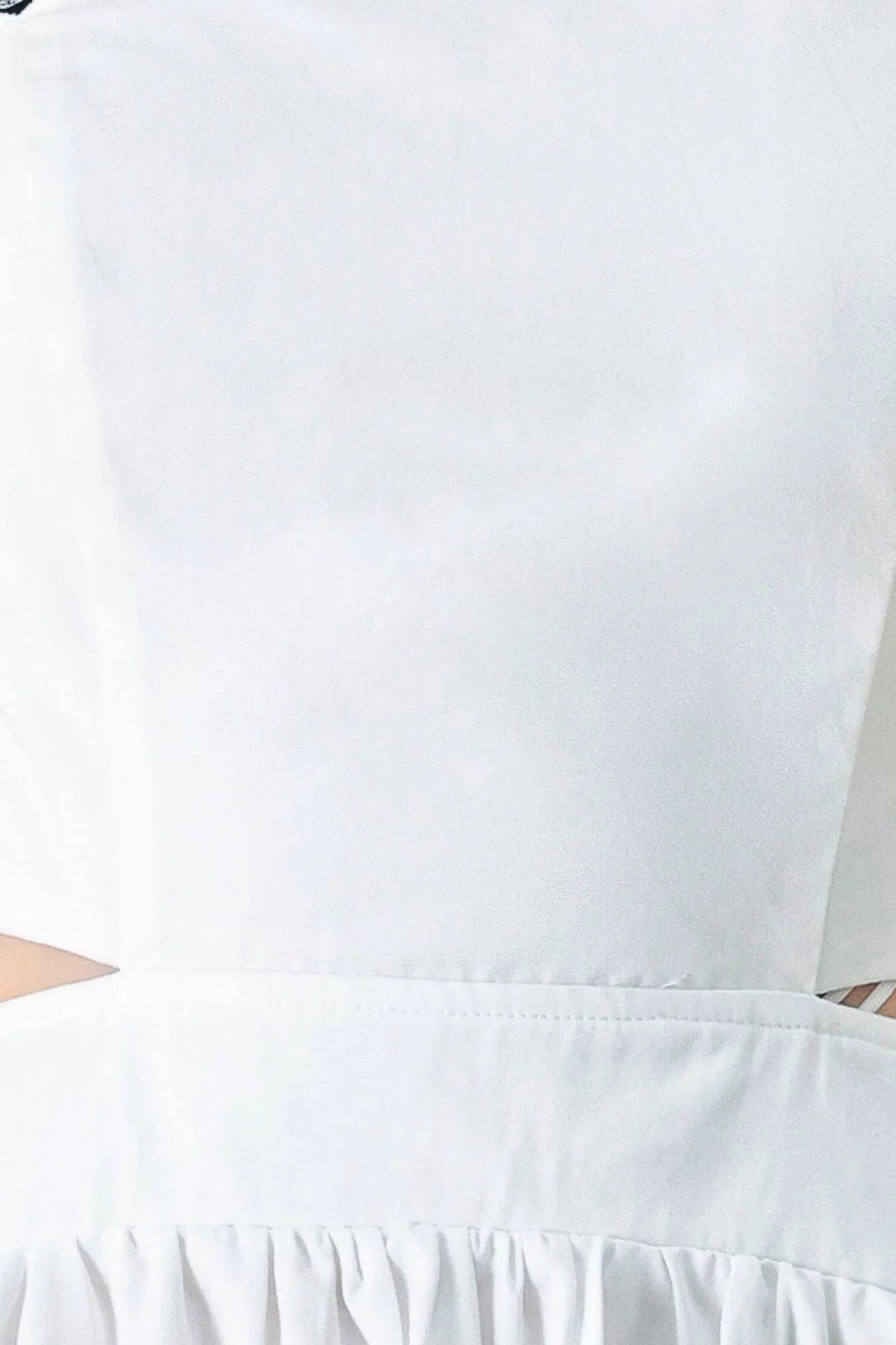 PURE ELEGANCE WHITE MIDI DRESS
