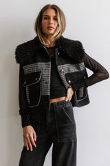 Liv Sherpa Vest in Black FINAL SALE