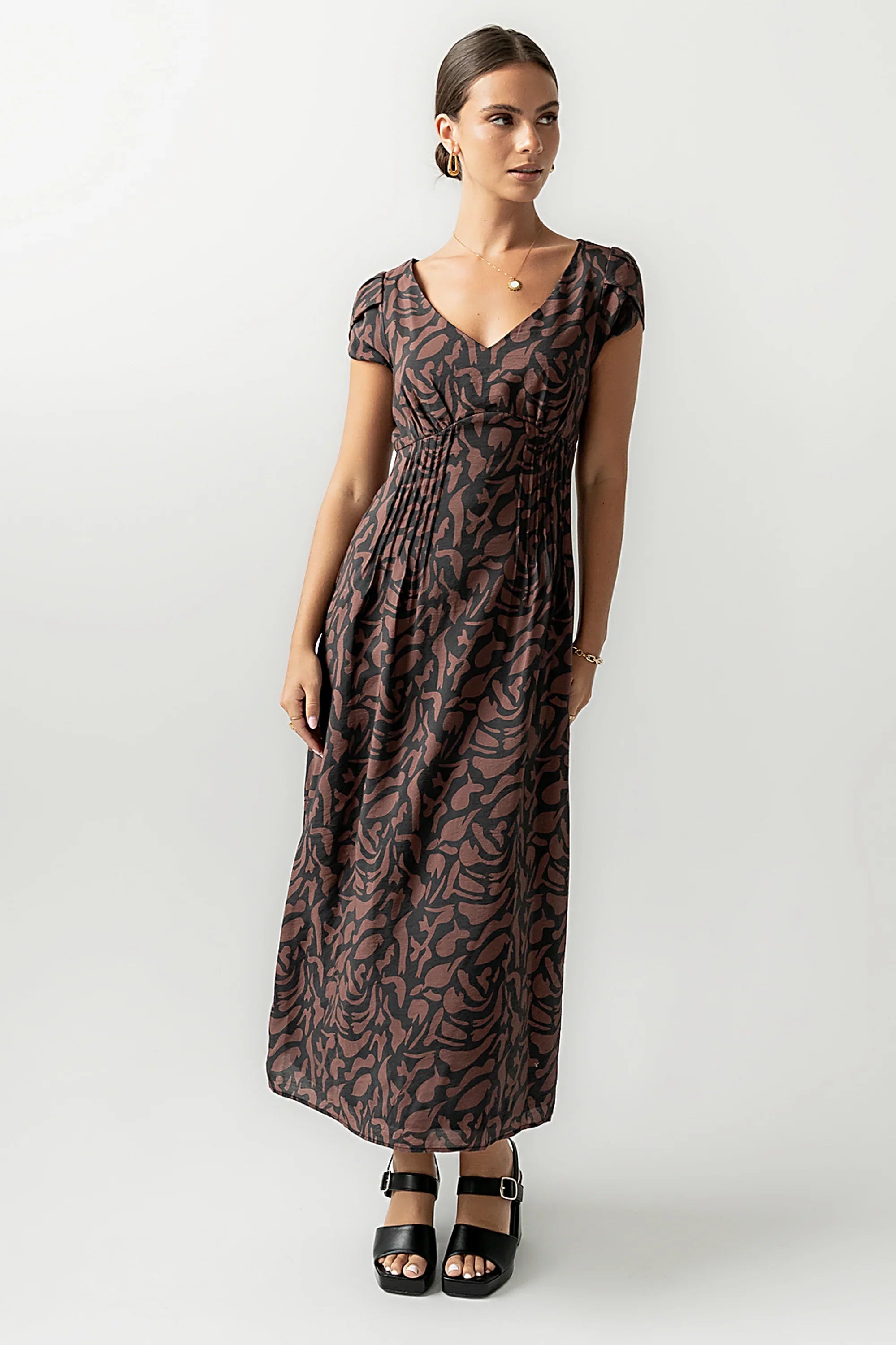 Kennedy Abstract Maxi Dress FINAL SALE