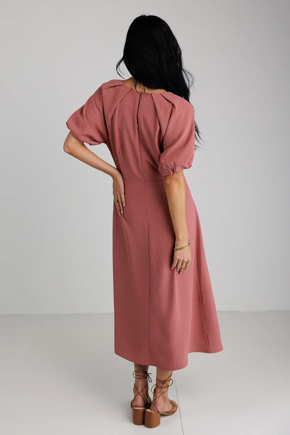 Maeve Midi Dress in Mauve FINAL SALE