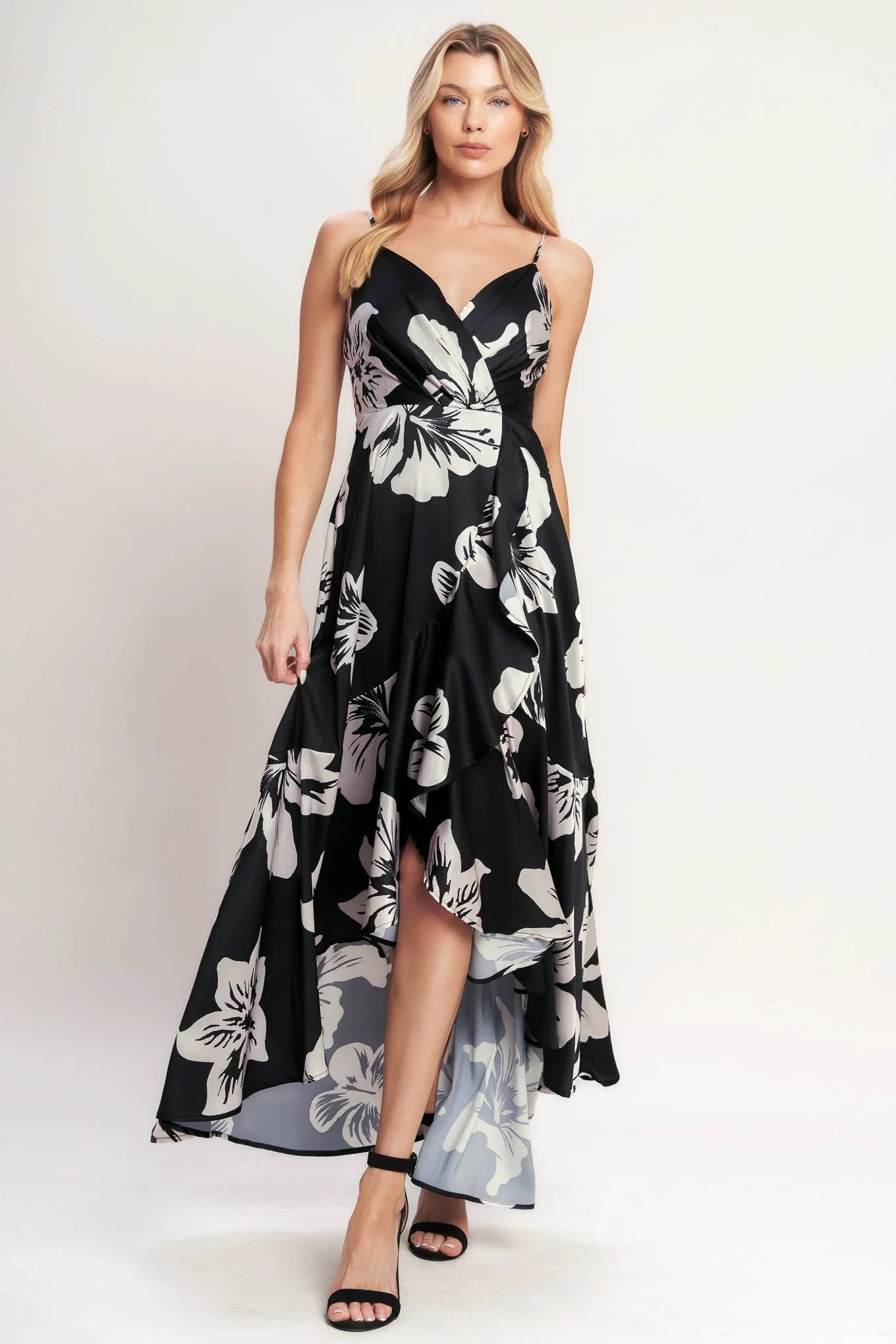 ETERNAL FLORA BLACK MAXI DRESS FINAL SALE