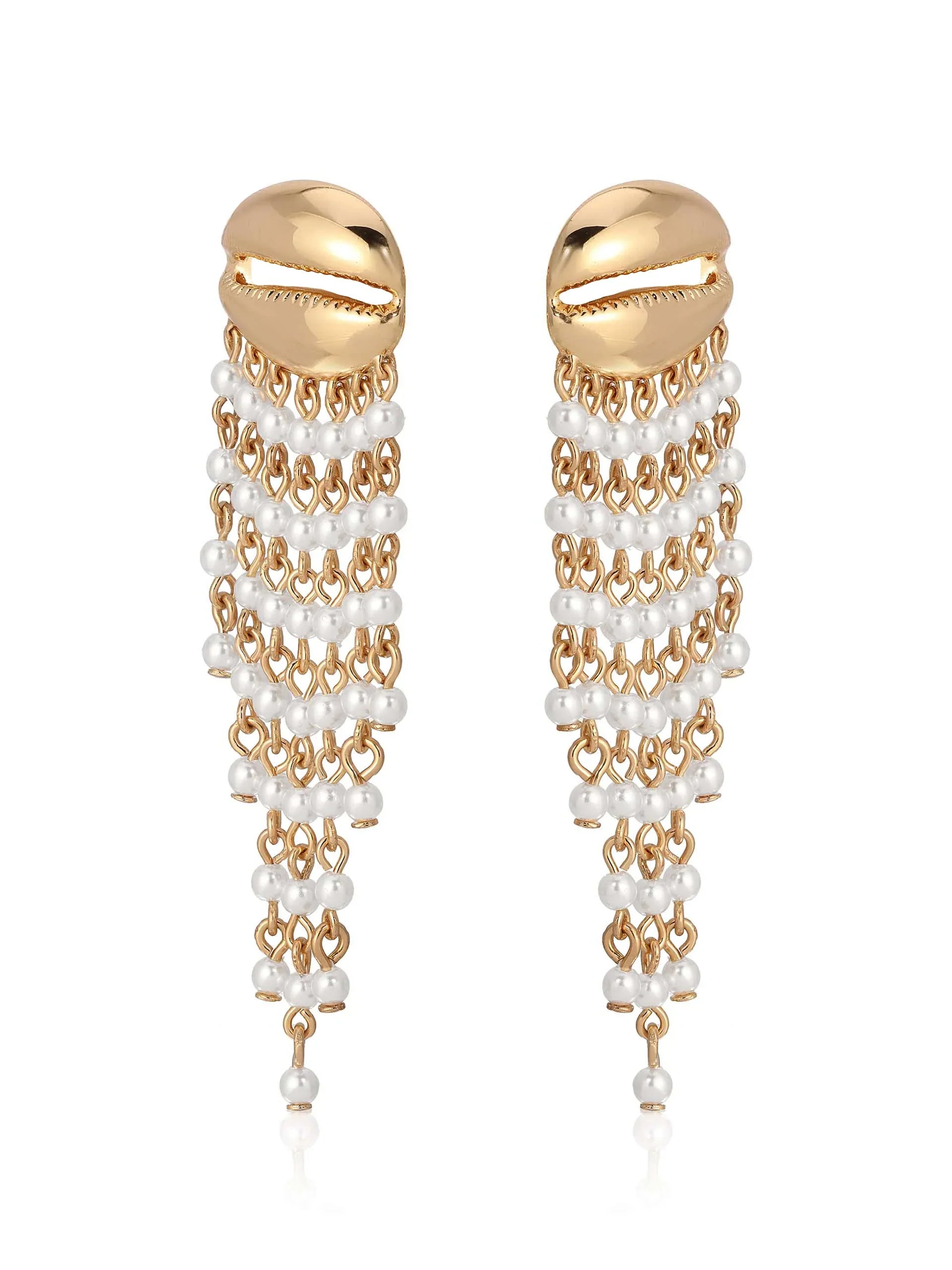 Mykonos Shell Dangle Earrings
