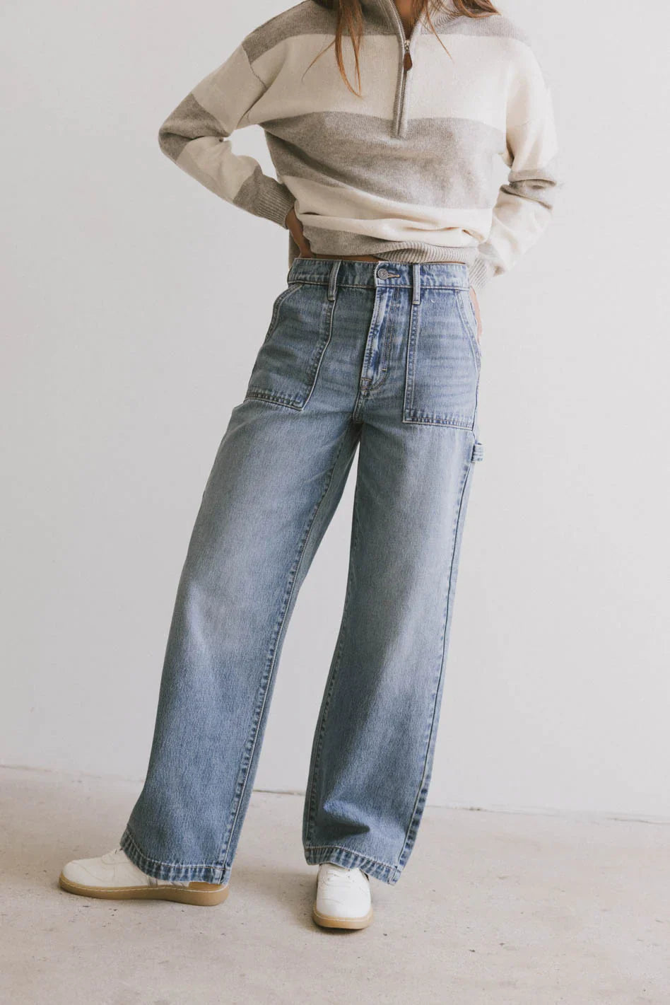 Remi Wide Leg Denim in Light Wash FINAL SALE
