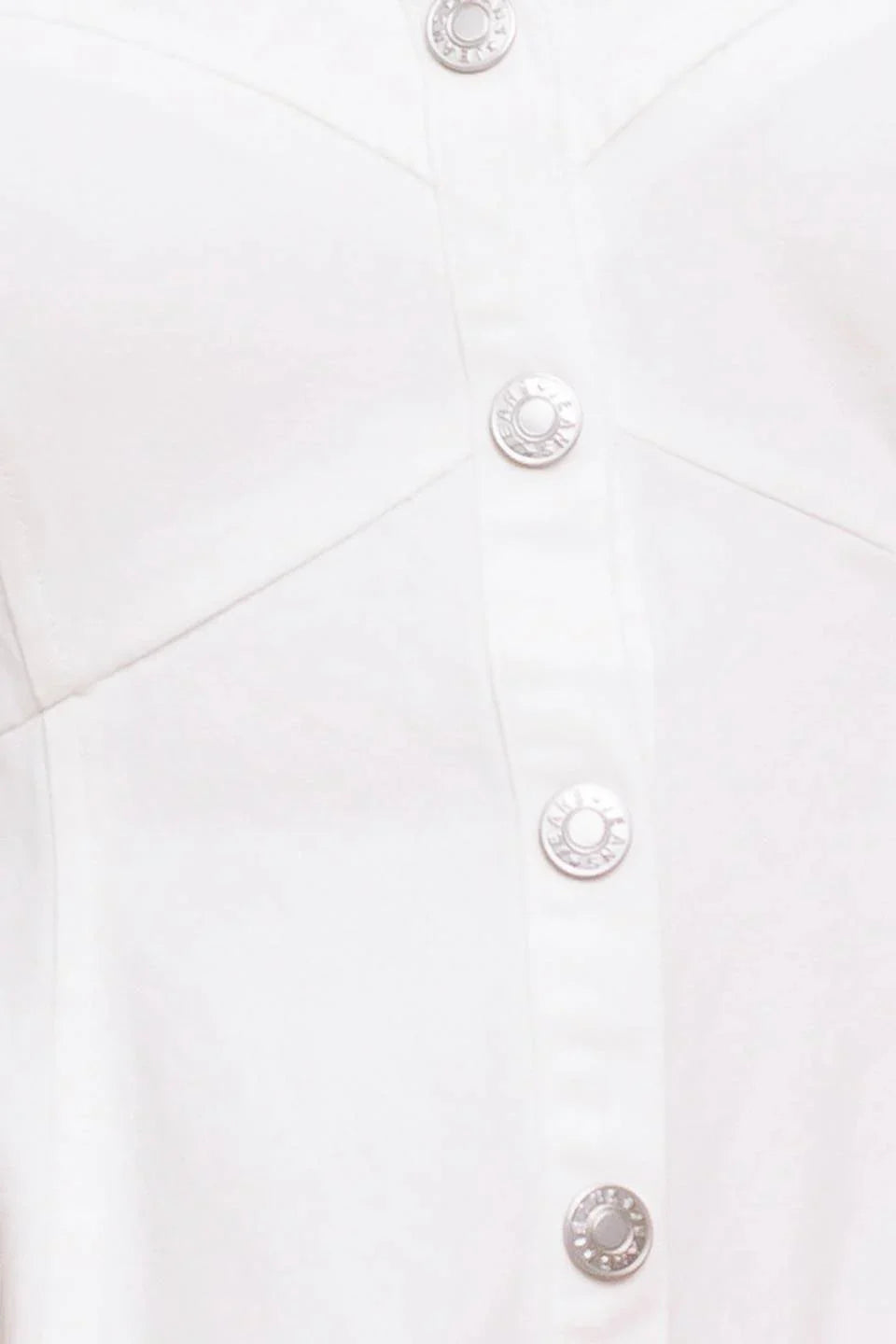 BREE BUTTON DOWN MIDI DRESS WHITE