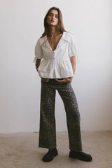 Kortnee Leopard Print Jeans FINAL SALE