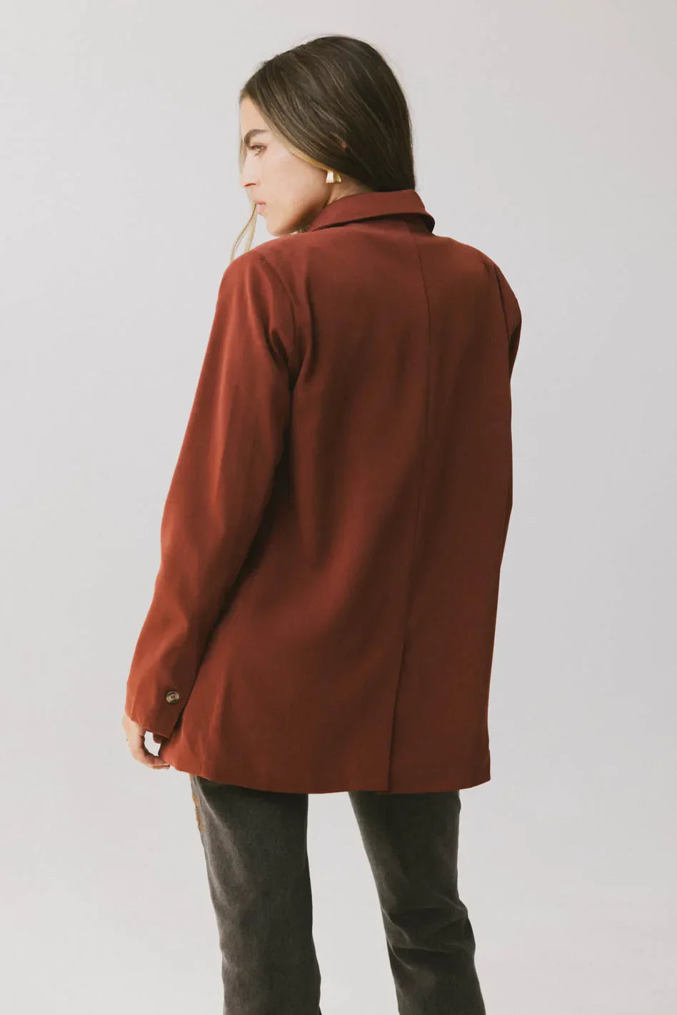 Crystal Blazer in Brick FINAL SALE